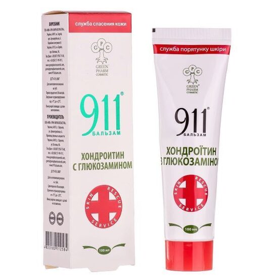 Ķermeņa balzams “911 Hondroitīns ar glikozamīnu”, 100 ml